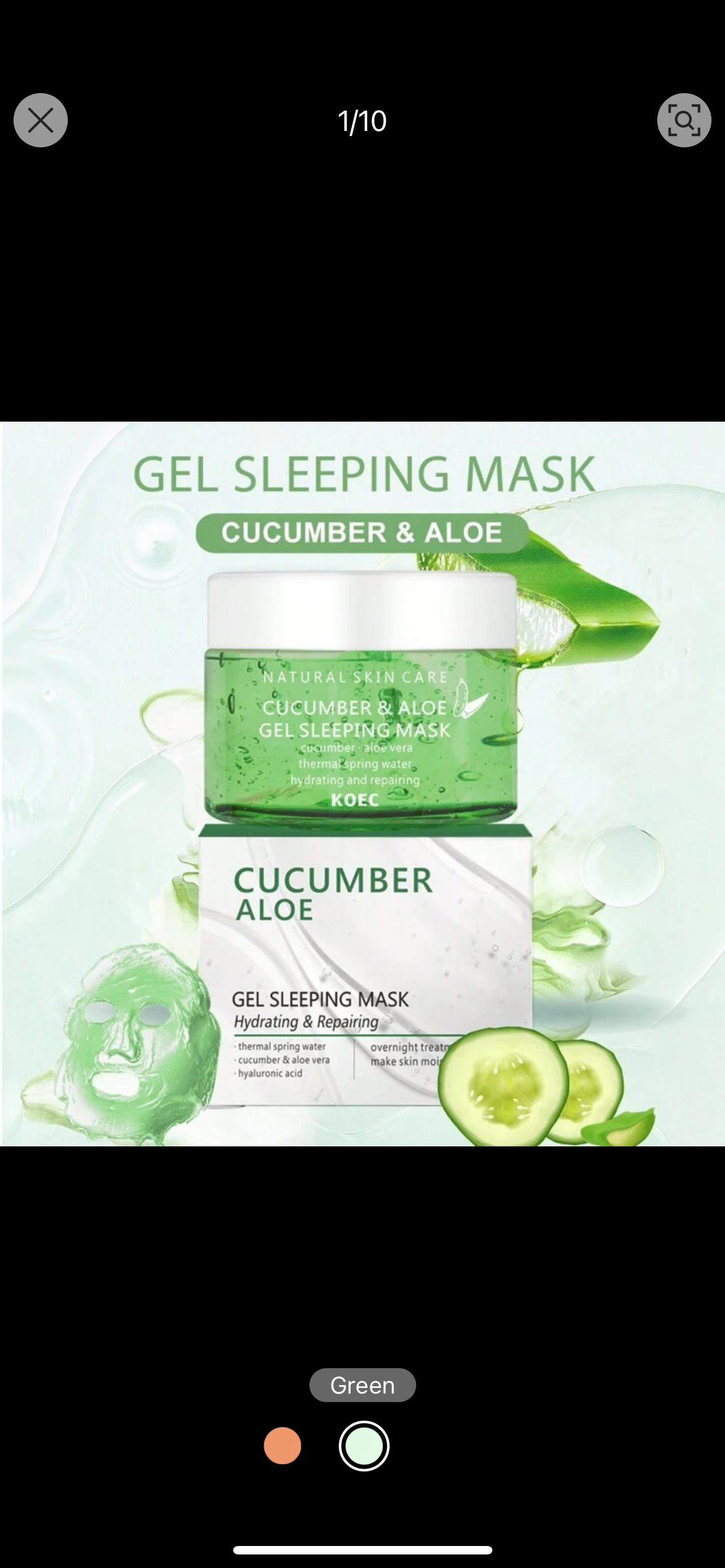 Aloe Vera,  Cucumber Moisture Sleeping Gel  150g , Overnight Gel With Hyaluronic Acid For All Skin Types, Hydrating face Jelly For Night Time Skin Care & Repair