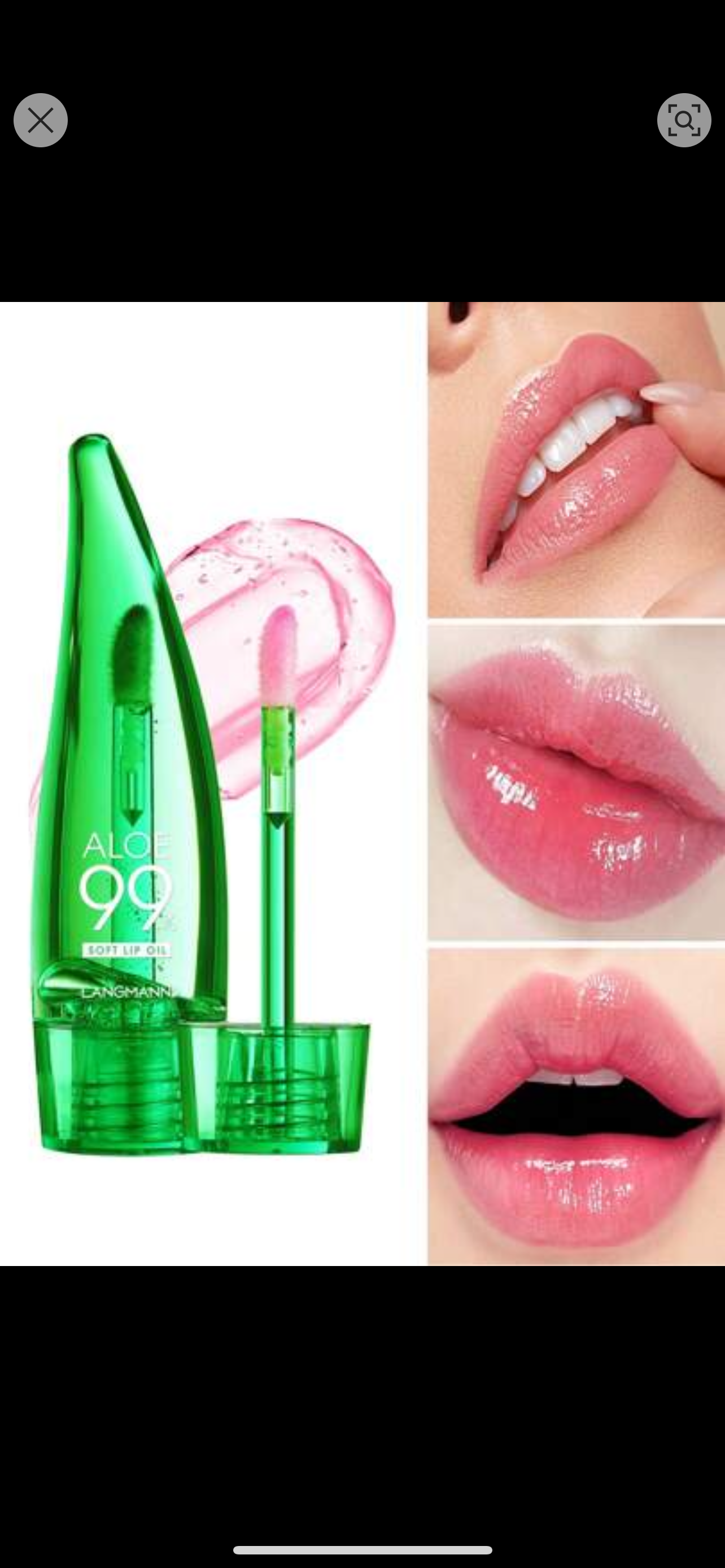 1pc Aloe Vera Temperature-Changing Moisturizing Lip Gloss That Prevents Dryness And Cracking