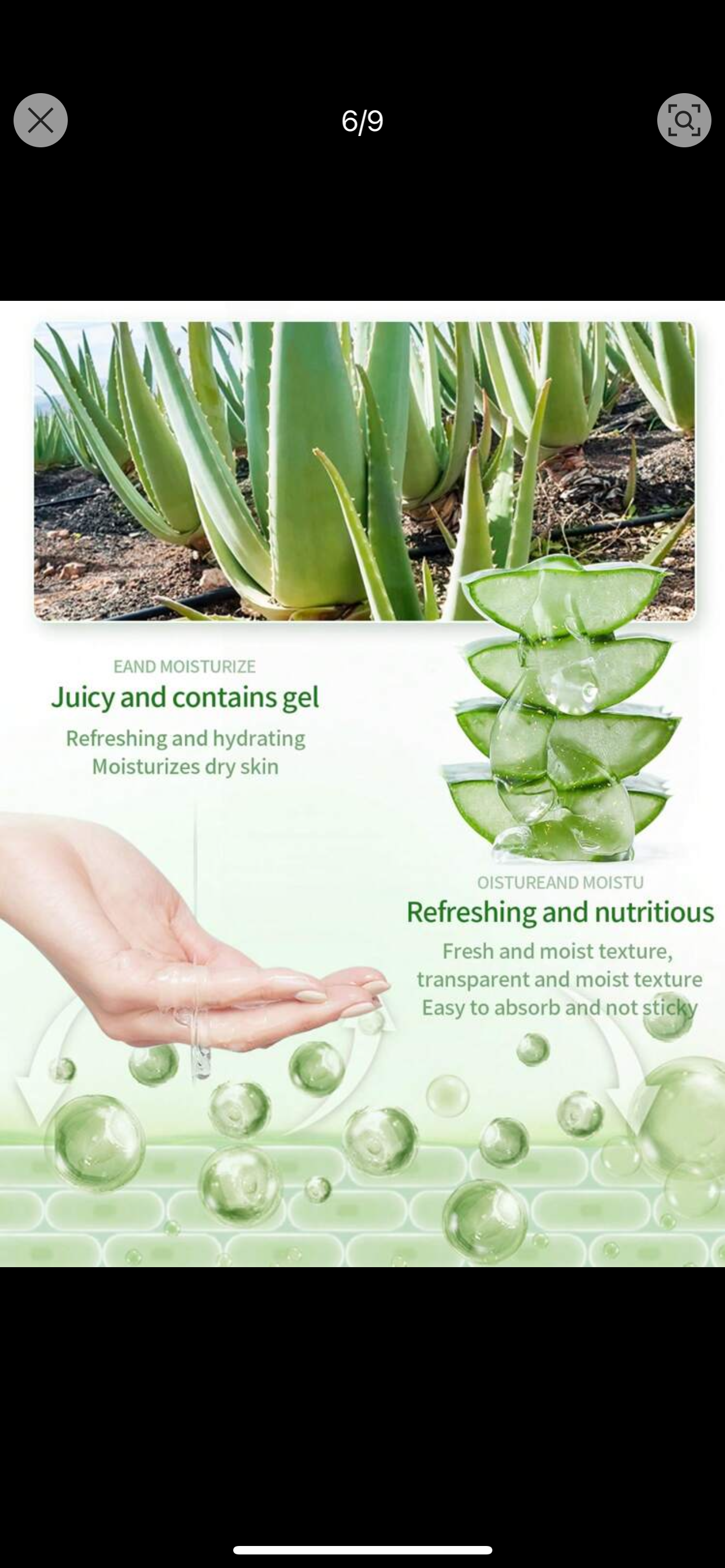 500g Aloe Vera Gel, Acne Scar Removal Cream, After Sun Repair, Deep Moisturizing, Soothing Skin, Tightening Pores, Lightweight & Non-Greasy Fast Absorbing Face & Body Hydrating Cream