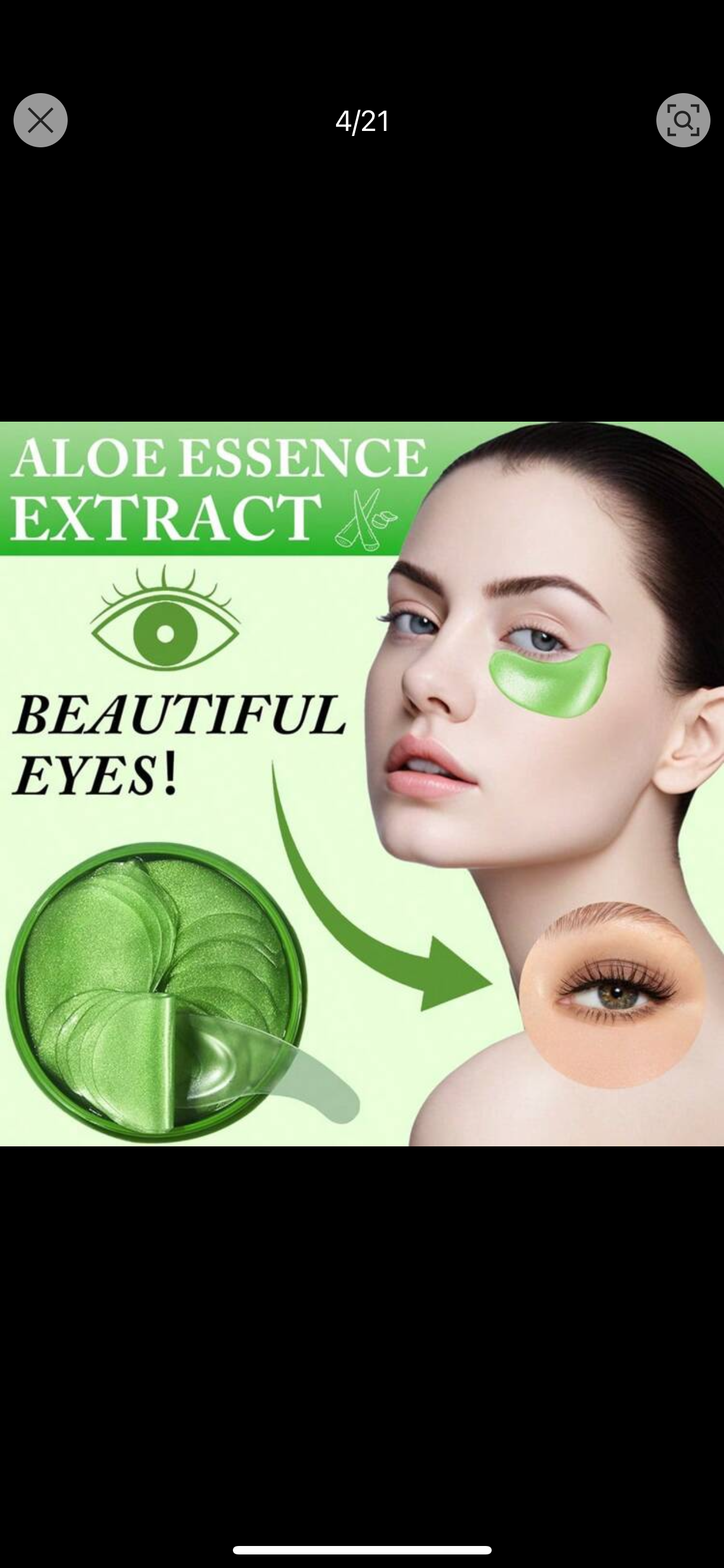 Under eye Aloe Gel Eye Mask 60 pcs,for dark circles and puffiness, dry  eyes , brightening , korean skin care