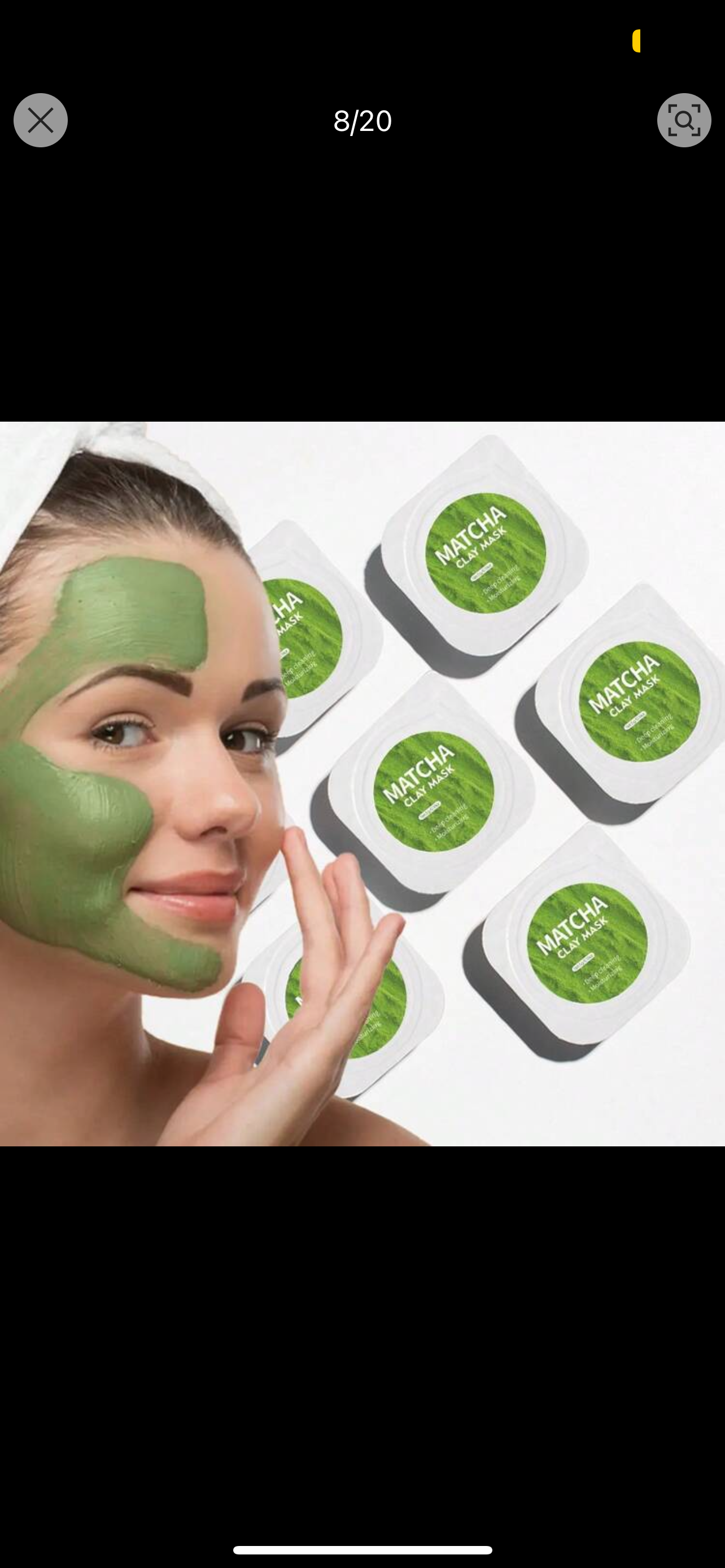 Hllozzi 5g/0.18fl.Oz X10 Alovera and Matcha Clay Face Mask For Skincare, Deep Cleansing, Sebum Control, Long-Lasting Moisturization. Formulated With Glycerin And Hyaluronic Acid, Suitable For Whole Face, Provides Comprehensive Cleansing And Care