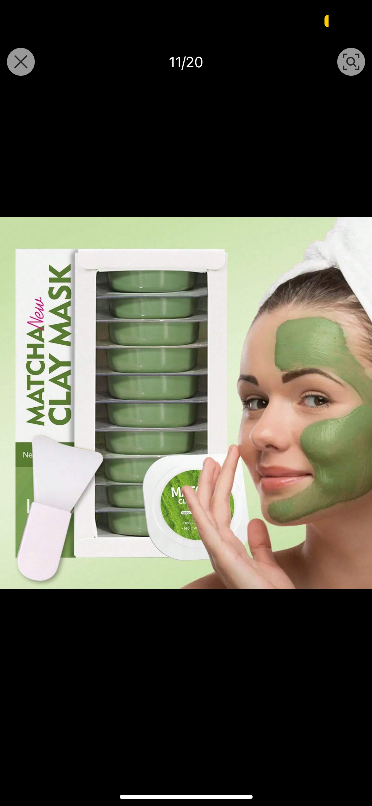 Hllozzi 5g/0.18fl.Oz X10 Alovera and Matcha Clay Face Mask For Skincare, Deep Cleansing, Sebum Control, Long-Lasting Moisturization. Formulated With Glycerin And Hyaluronic Acid, Suitable For Whole Face, Provides Comprehensive Cleansing And Care