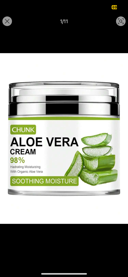 Aloe Vera Face Moisturizer - 96% Pure Cream For Superior Nourishing And Hydration - Daily Skin Care